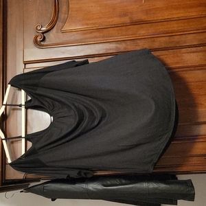 Black Cold Shoulder Top